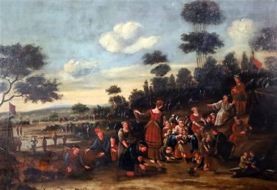 17th century Dutch School Biblical scene 21.5 x 30.5in.